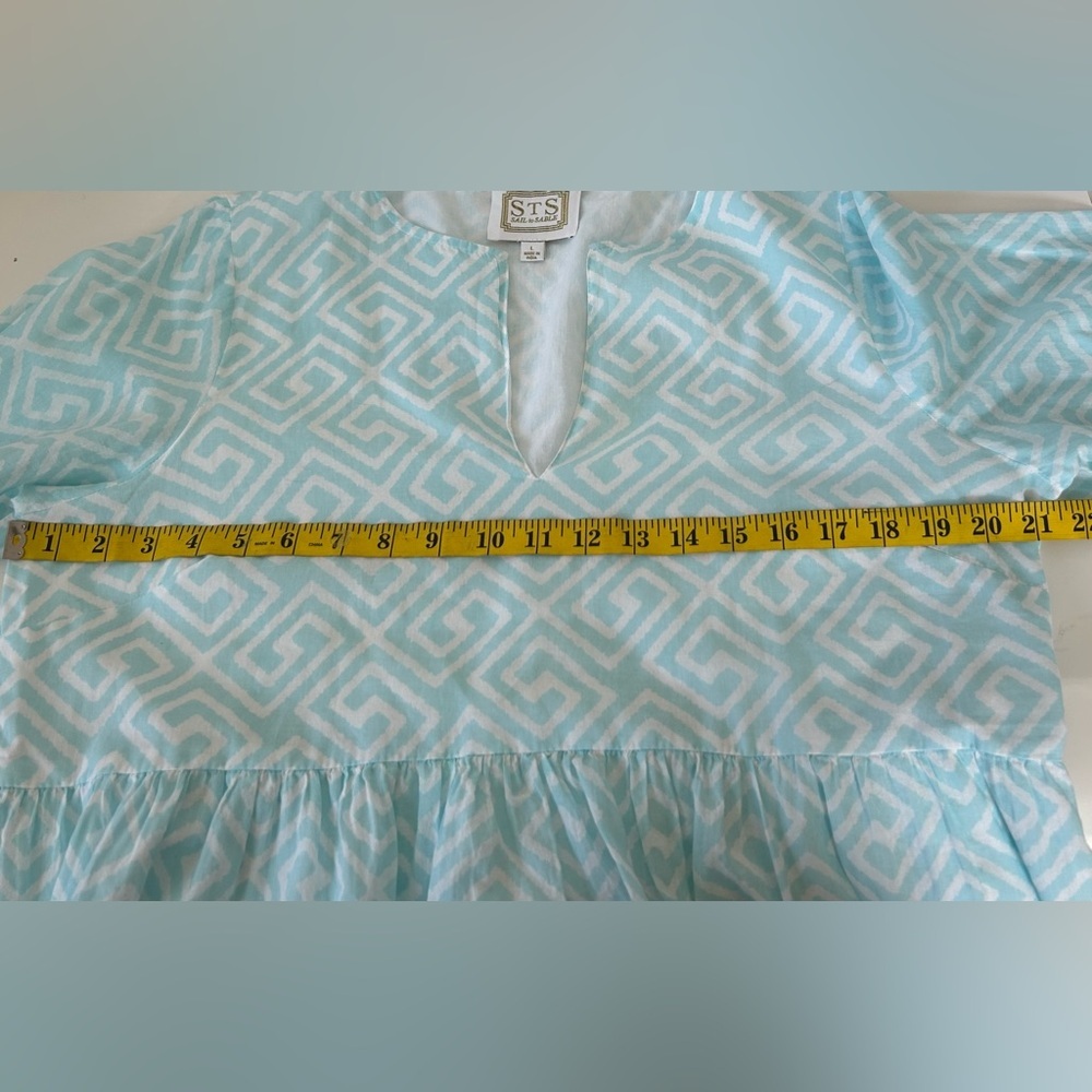 NWOT SAIL TO SABLE x STYLE CHARADE Sz.L. GAIL TUNIC DRESS. CLASSIC ELEGANCE. - Picture 9 of 10